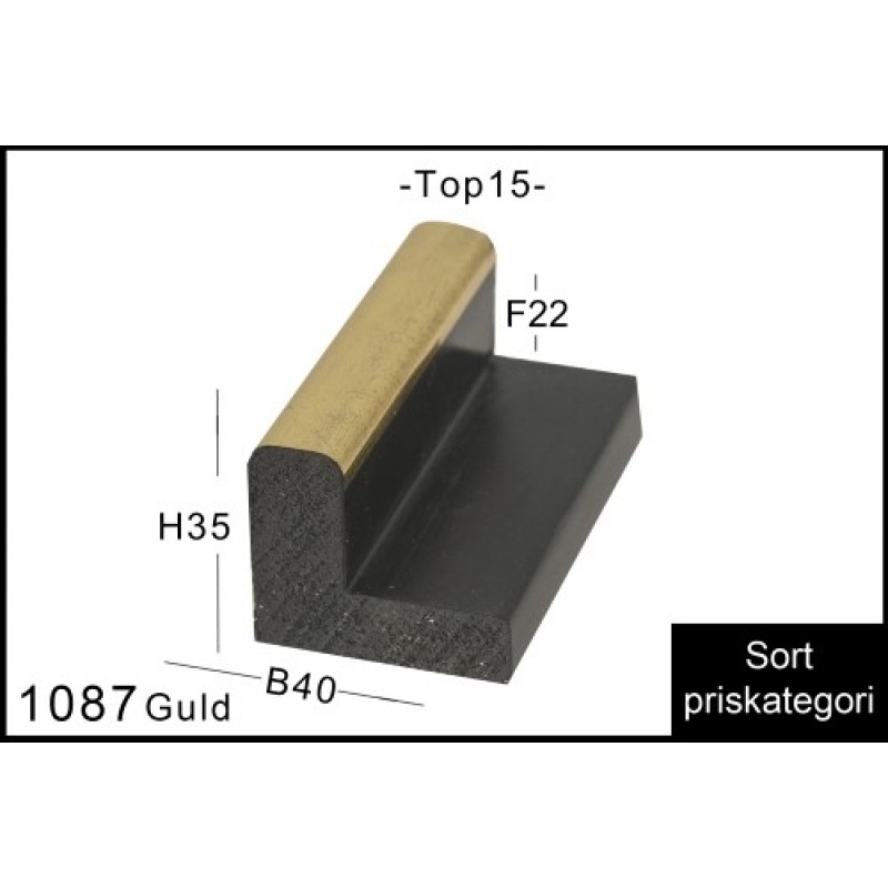 Svæveramme Nr. 1087 Guld