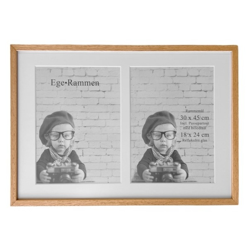 EgeRammen30x45InclPassepartouttil2x18x24Kassemed12stk-31