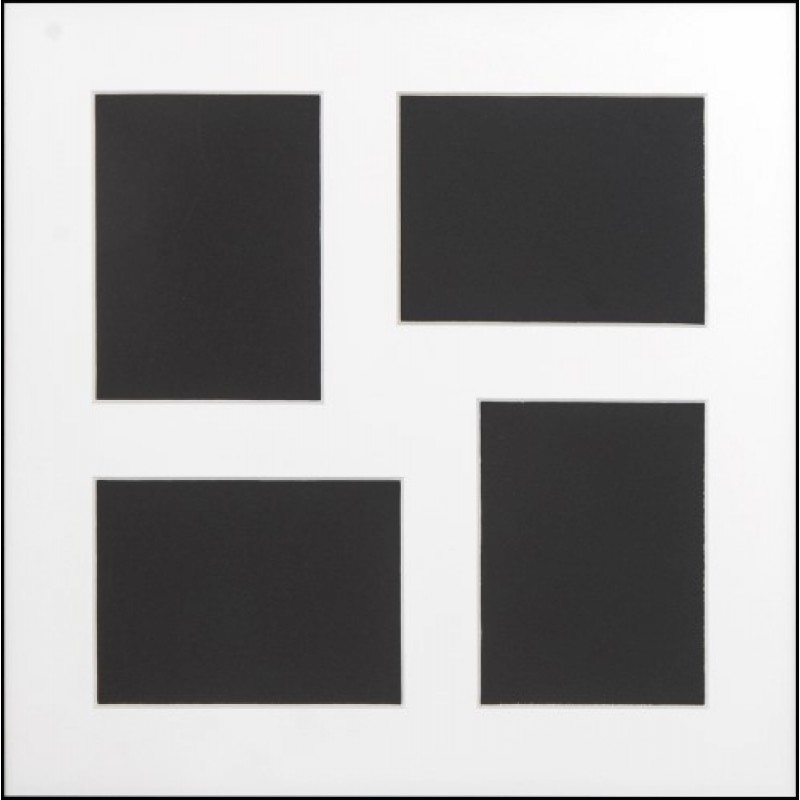 kvartals passepartout med 4 stk. 9x12 huller